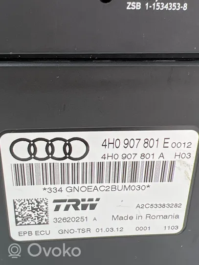 Audi A6 C7 Käsijarrun ohjainlaite 4H0907801E