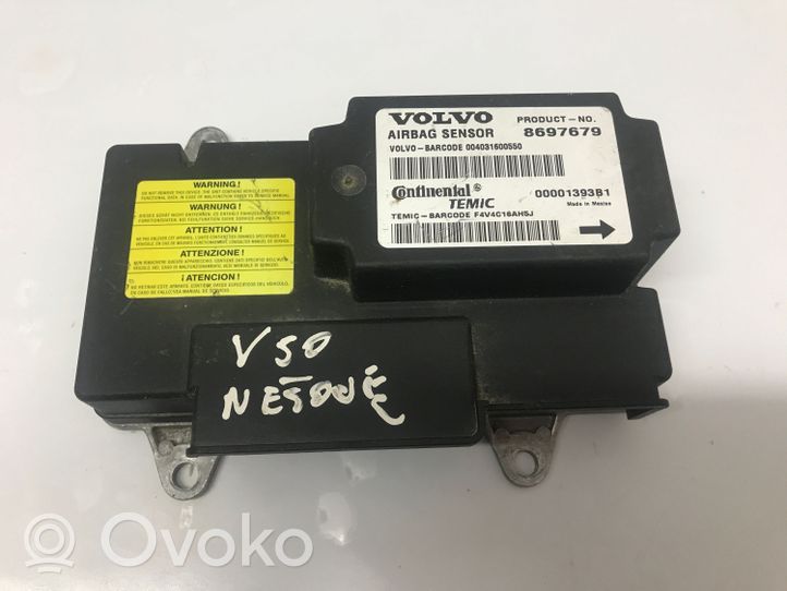 Volvo V50 Module de contrôle airbag 8697679