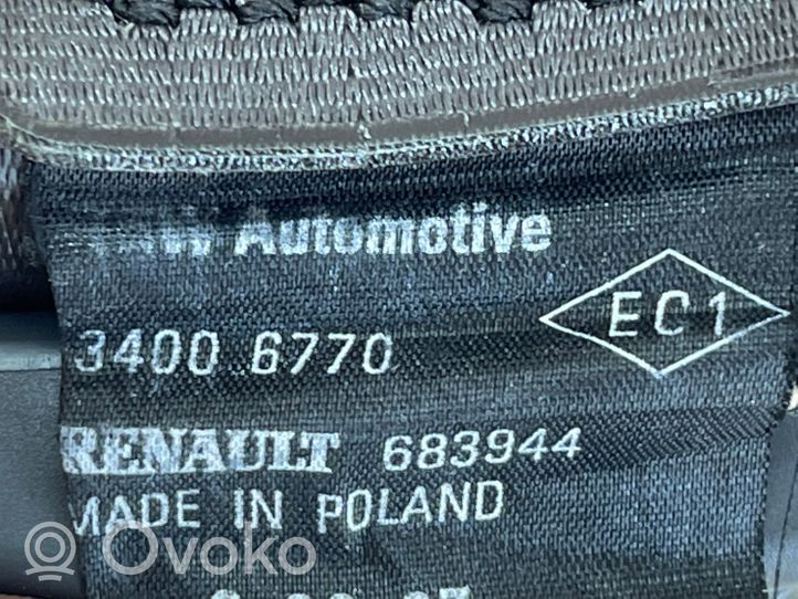 Renault Clio III Ceinture de sécurité arrière centrale (siège) 34006770
