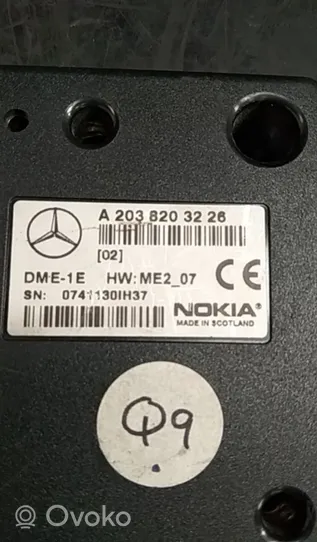 Mercedes-Benz C W203 Module de commande marche/arrêt 