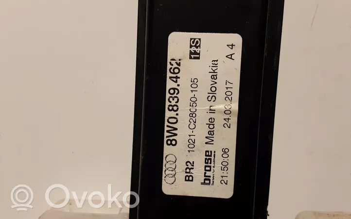 Audi A4 S4 B9 Elektryczny podnośnik szyby drzwi tylnych 8W0839462