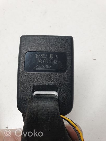 Nissan Qashqai Boucle de ceinture de sécurité arrière 88863JD11A