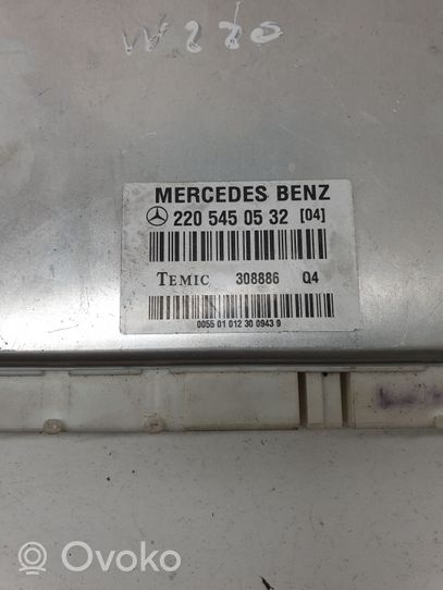 Mercedes-Benz S W220 Jousituksen ohjainlaite/moduuli 2205450532