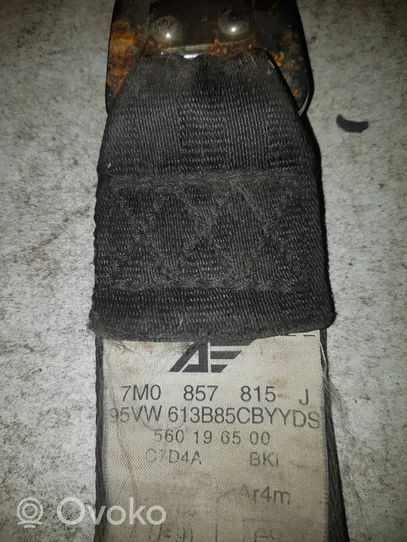 Volkswagen Sharan Rear seatbelt 7M0857815