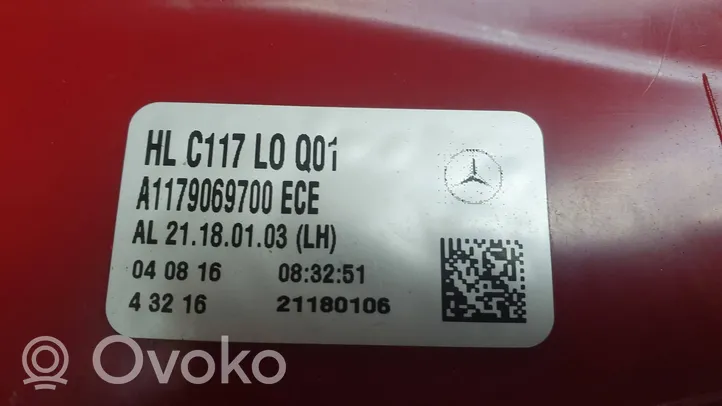 Mercedes-Benz CLA C117 X117 W117 Feux arrière / postérieurs A1179069700