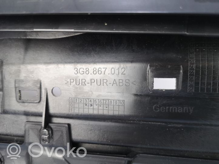 Volkswagen Arteon Garniture de panneau carte de porte avant 3G8867012