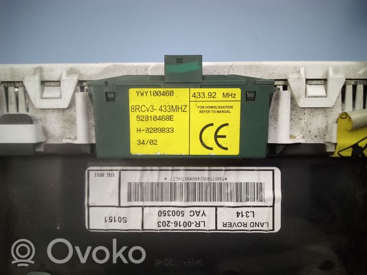 Land Rover Freelander Tachimetro (quadro strumenti) 8RCV3433MHZ