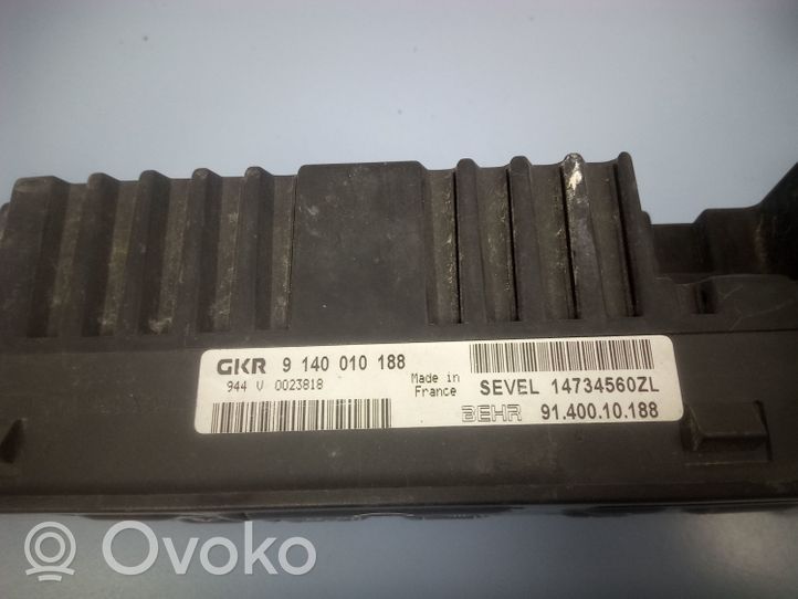 Peugeot 806 Oro kondicionieriaus/ klimato/ pečiuko valdymo blokas (salone) 9140010188