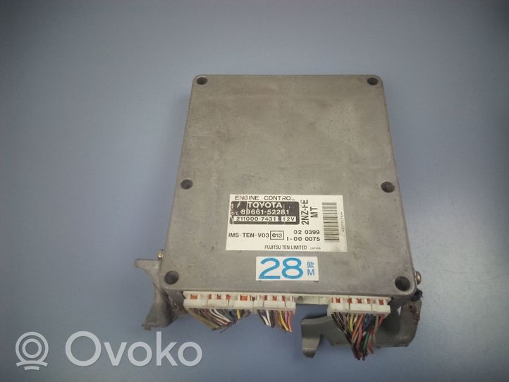 Toyota Yaris Verso Moottorin ohjainlaite/moduuli 8966152281