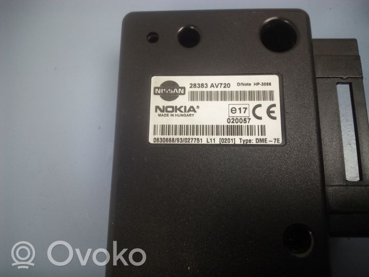 Nissan Primera Muut ohjainlaitteet/moduulit 28383AV720