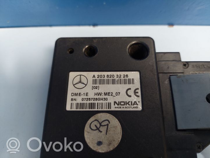 Mercedes-Benz C W203 Centralina/modulo telefono A2038203226