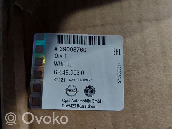 Opel Insignia B Felgi aluminiowe R18 39098760