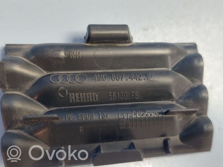 Audi Q7 4M Tappo/coprigancio di traino paraurti posteriore 4M0807442D