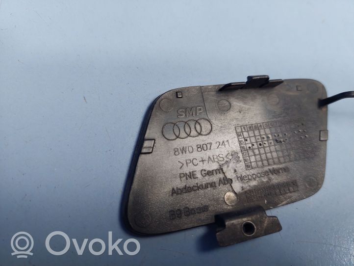 Audi A4 S4 B9 Priekinis tempimo kilpos dangtelis 8W0807241