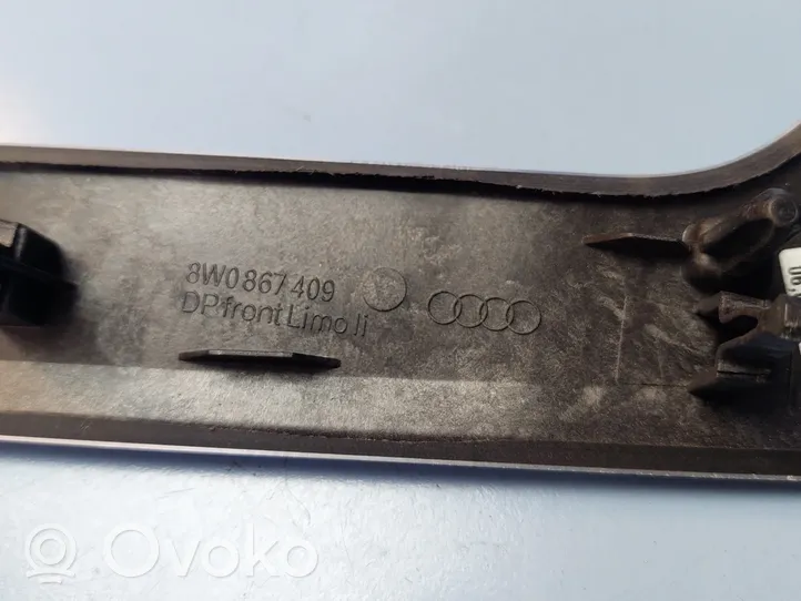 Audi A4 S4 B9 8W Cita veida priekšpusē durvju dekoratīvās apdares detaļa 8W0867409