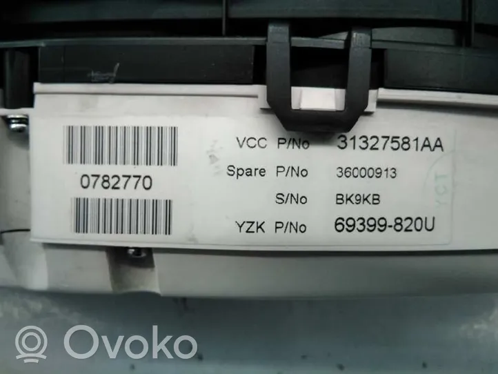 Volvo XC60 Tachimetro (quadro strumenti) 31327581AA