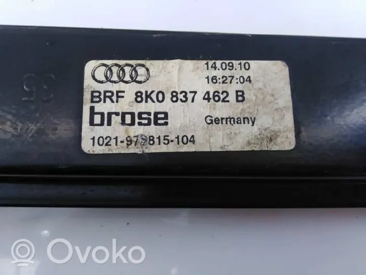 Audi A4 S4 B8 8K Etuoven sähkökäyttöinen ikkunan nostin 8K0837462B