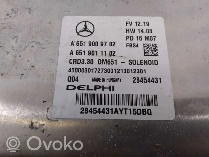 Infiniti QX30 Calculateur moteur ECU A6519009702