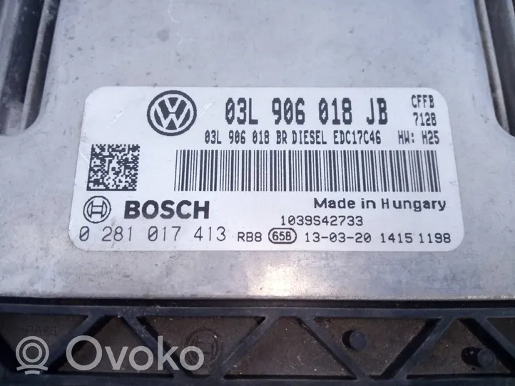 Skoda Superb B6 (3T) Sterownik / Moduł ECU 03L906018JB