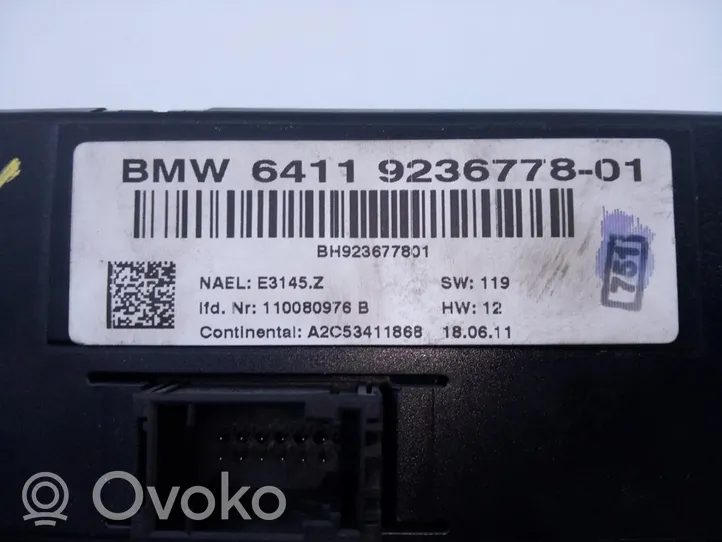 BMW X1 E84 Panel klimatyzacji 6411923677801