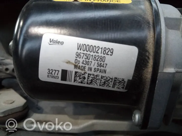 Citroen C-Elysée Mechanizm i silniczek wycieraczek szyby przedniej / czołowej 9675018280