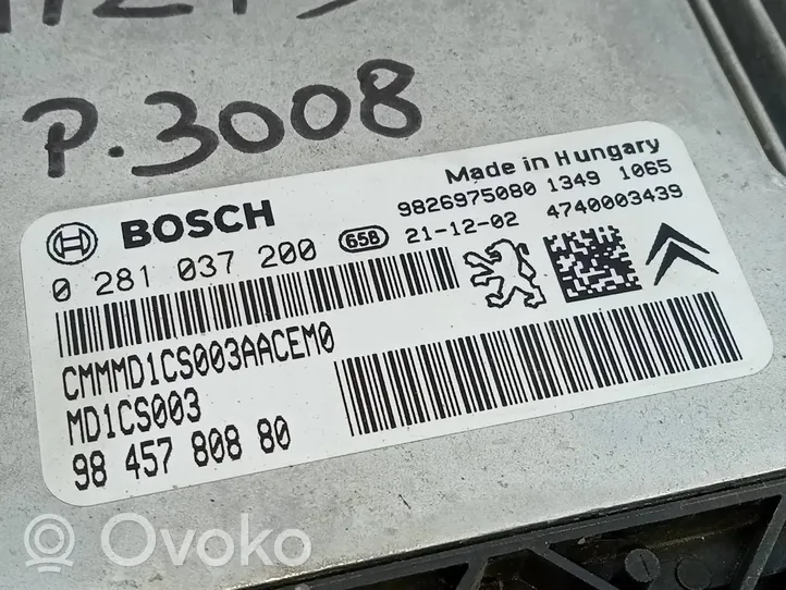 Peugeot 3008 II Sterownik / Moduł ECU 9845780880