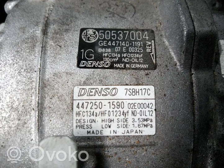 Alfa Romeo Stelvio Air conditioning (A/C) compressor (pump) 50537004