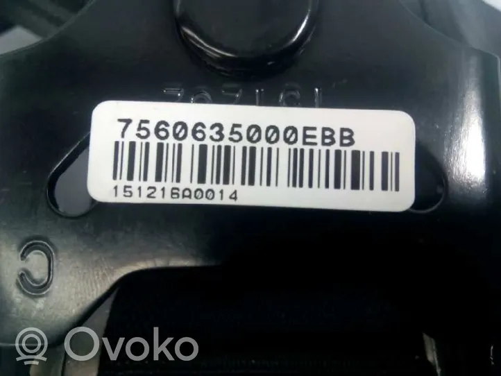 SsangYong Tivoli Takaistuimen turvavyö 7560635000EBB