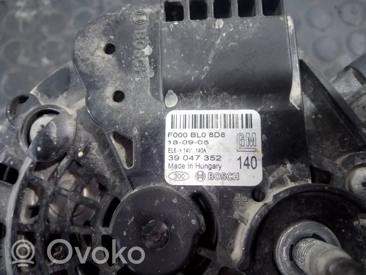 Opel Insignia B Alternator 39047352