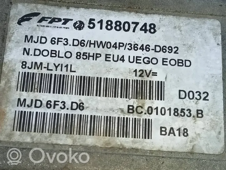 Fiat Doblo Moottorin ohjainlaite/moduuli 51880748