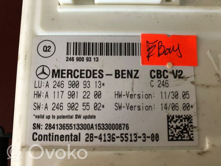 Mercedes-Benz A W176 Oro pagalvių valdymo blokas A2469009313