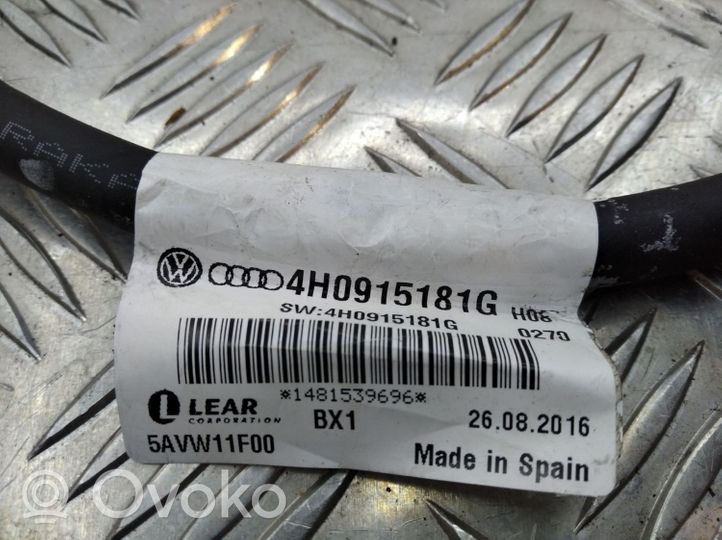 Audi A6 S6 C6 4F Cavo negativo messa a terra (batteria) 4H0915181G