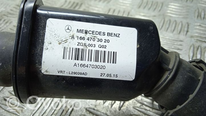 Mercedes-Benz GLE (W166 - C292) Tuyau de remplissage de réservoir de carburant A1664703020