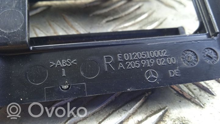 Mercedes-Benz C AMG W205 Cache rail de siège conducteur avant A2059190200