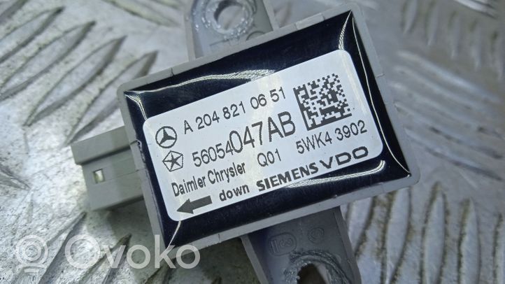 Mercedes-Benz C AMG W204 Sensore d’urto/d'impatto apertura airbag A2048210651