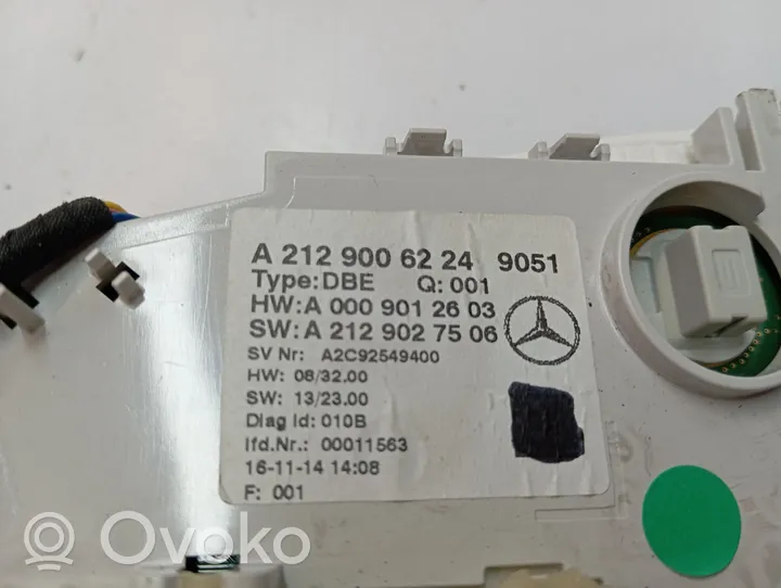 Mercedes-Benz CLS C218 X218 Éclairage lumière plafonnier avant A2129006224