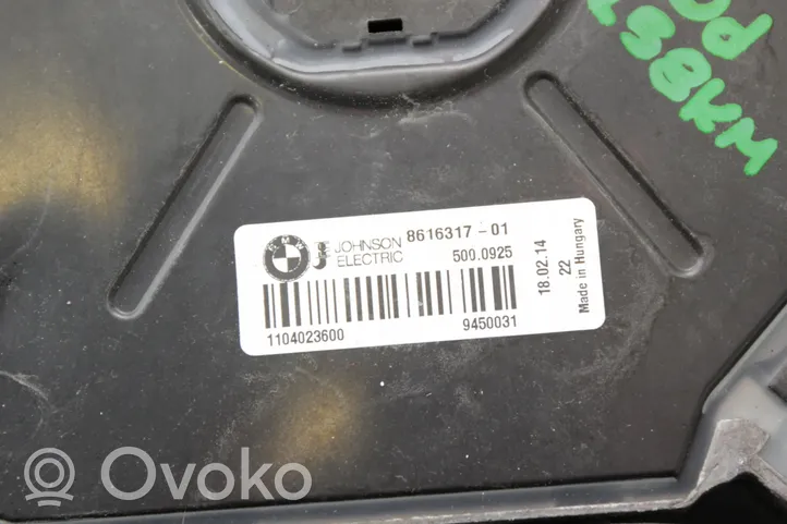 BMW 3 F30 F35 F31 Elektryczny wentylator chłodnicy 8616317