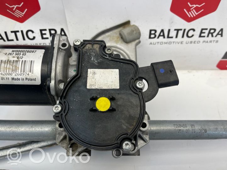 BMW 4 F36 Gran coupe Motor y varillaje del limpiaparabrisas delantero 7267503