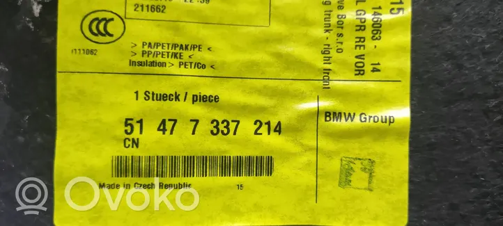 BMW 4 F36 Gran coupe Dolny panel schowka koła zapasowego 7337214