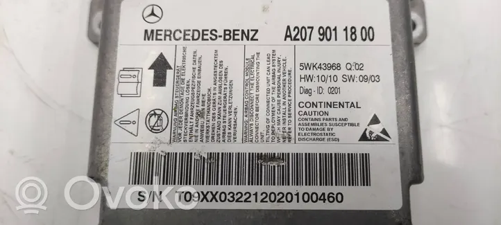 Mercedes-Benz C W204 Module de contrôle airbag A2079011800