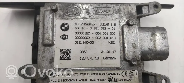 BMW 3 F30 F35 F31 Capteur radar d'angle mort 6881632