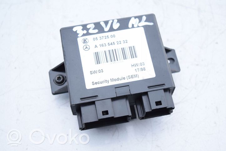 Mercedes-Benz ML W163 Alarm control unit/module 1635452232