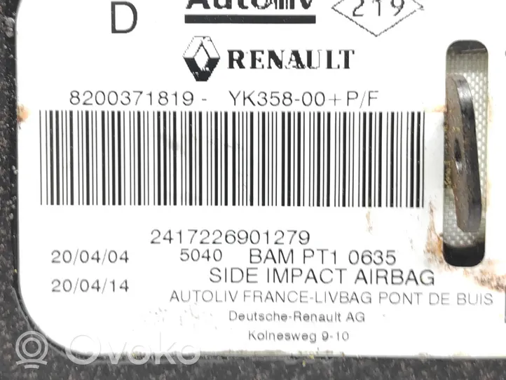 Renault Megane II Poduszka powietrzna Airbag fotela 