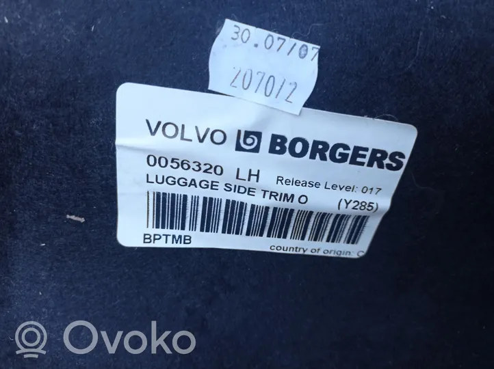 Volvo XC70 Apatinis, bagažinės šono, apdailos skydas 1643466