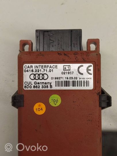 Audi A4 S4 B7 8E 8H Puhelimen käyttöyksikkö/-moduuli 8D0862335B