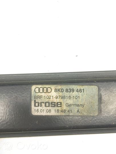 Audi A4 S4 B8 8K El. Lango pakėlimo mechanizmo komplektas 8K0839461