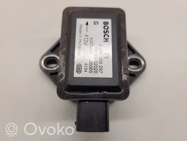 Toyota Avensis T250 Capteur de vitesse de lacet d'accélération ESP 8918302020