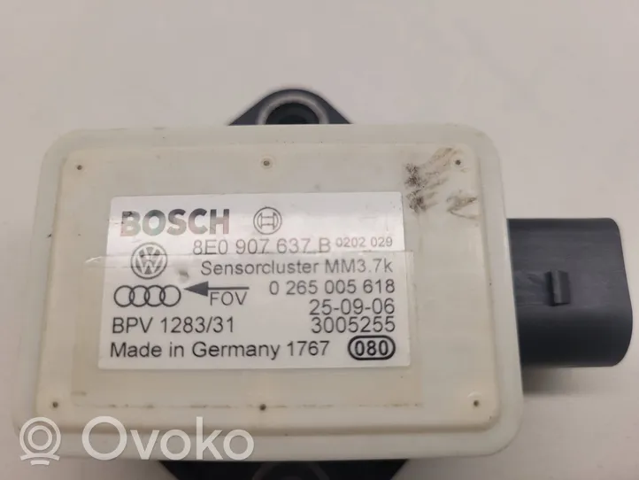 Audi A4 S4 B7 8E 8H Sensore di imbardata accelerazione ESP 8E0907637B