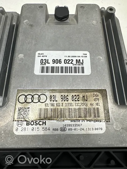 Audi A4 S4 B8 8K Moottorin ohjainlaite/moduuli 03L906022MJ