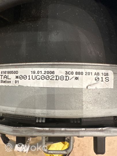 Volkswagen PASSAT B6 Ohjauspyörän turvatyyny 3C0880201AB